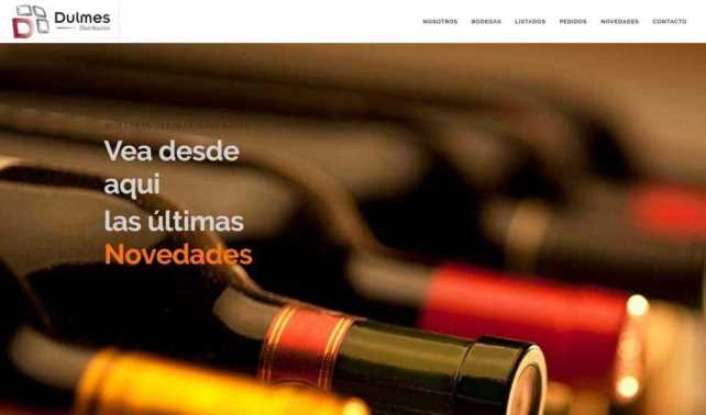 web producto Dulmes distribución